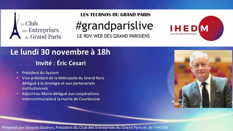 Eric CESARI était l’invité de Grand Paris Live
